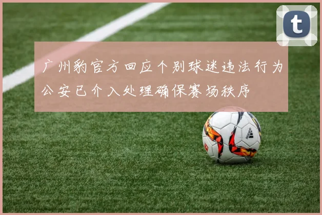 广州豹官方回应个别球迷违法行为公安已介入处理确保赛场秩序